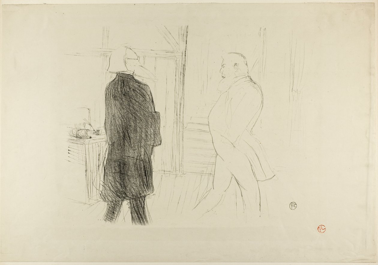 Antoine i Gémier w „Bankructwie” autorstwa Henri de Toulouse-Lautrec