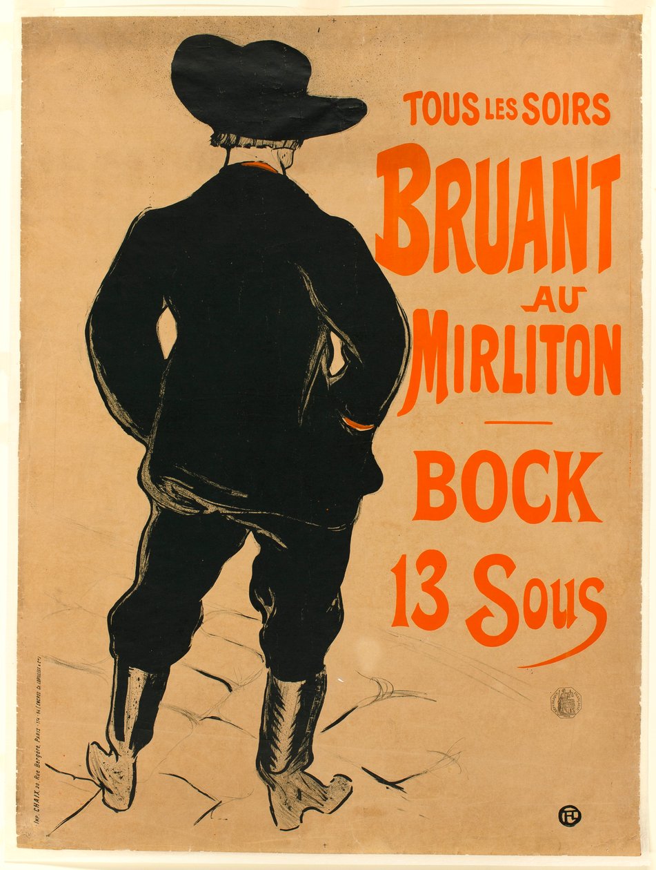 Aristide Bruant autorstwa Henri de Toulouse-Lautrec