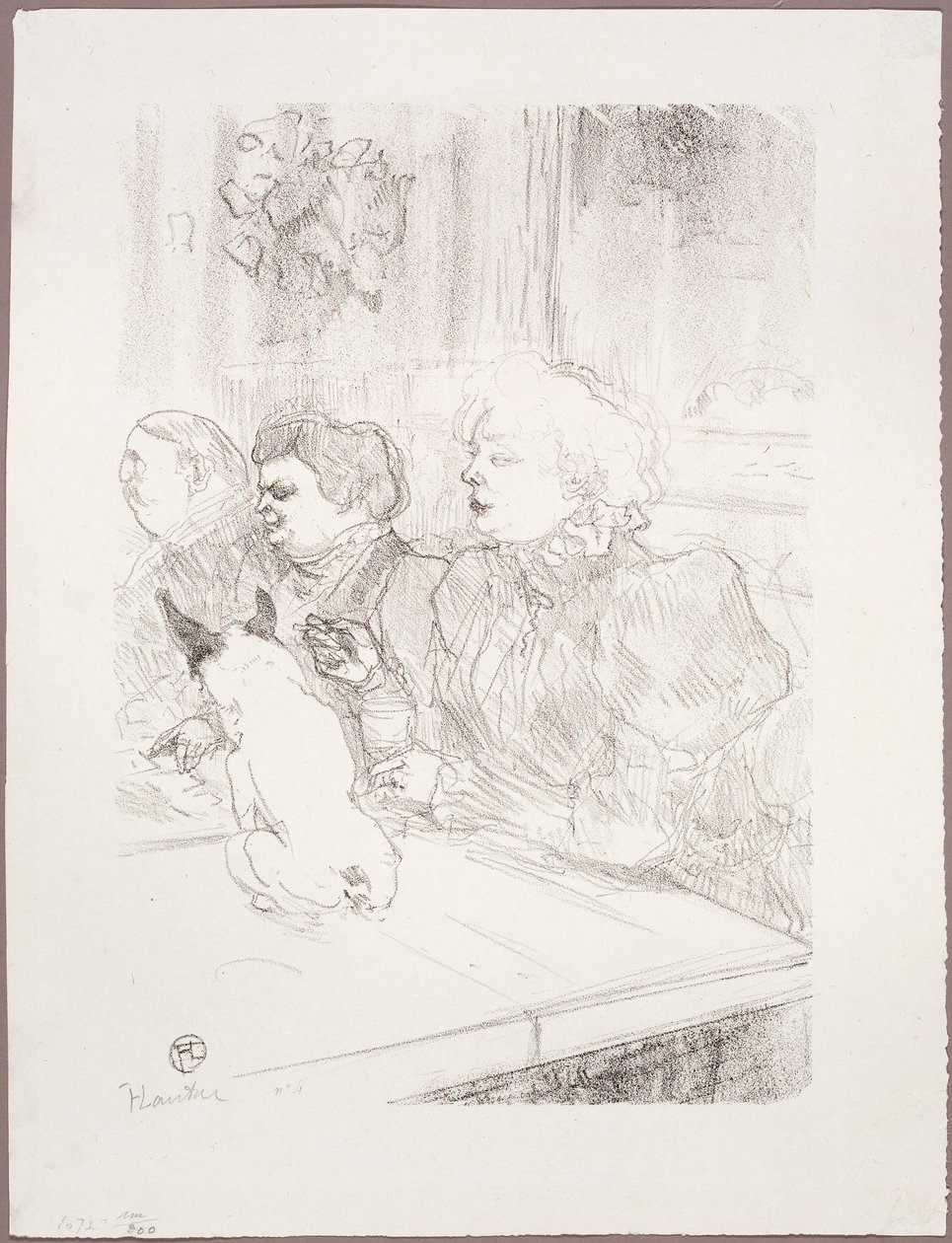 W La Souris, Madame Palmyre autorstwa Henri de Toulouse-Lautrec