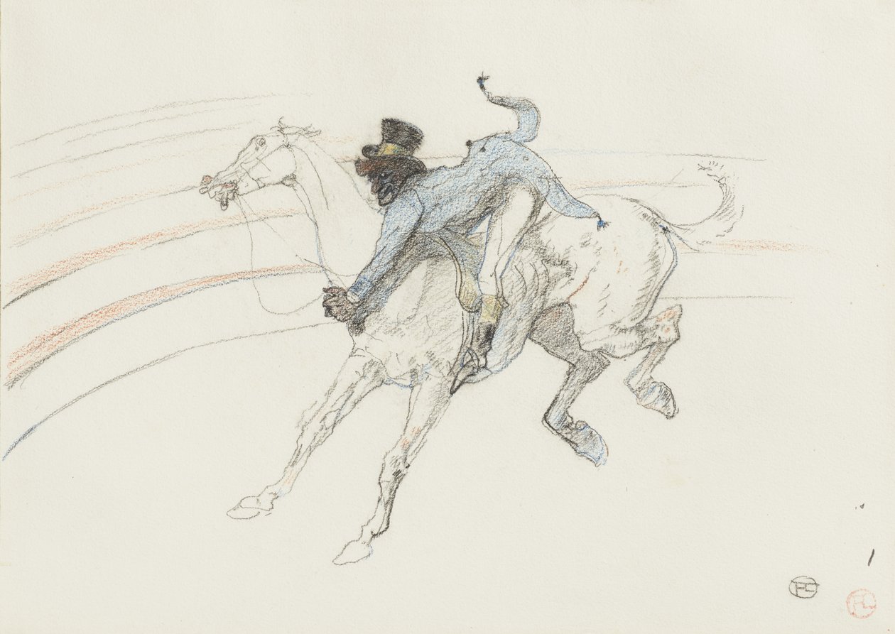 W cyrku: "Chocolat autorstwa Henri de Toulouse-Lautrec