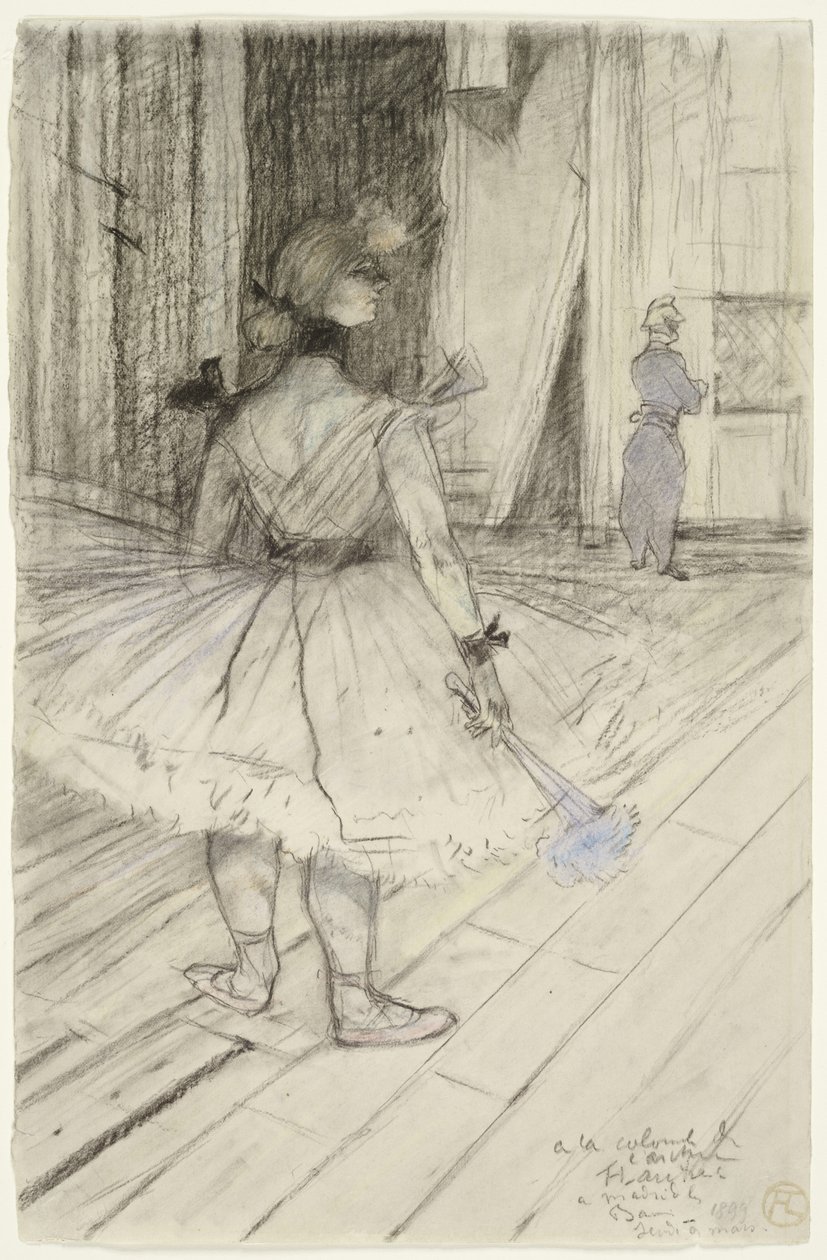 W cyrku: na skrzydłach autorstwa Henri de Toulouse Lautrec