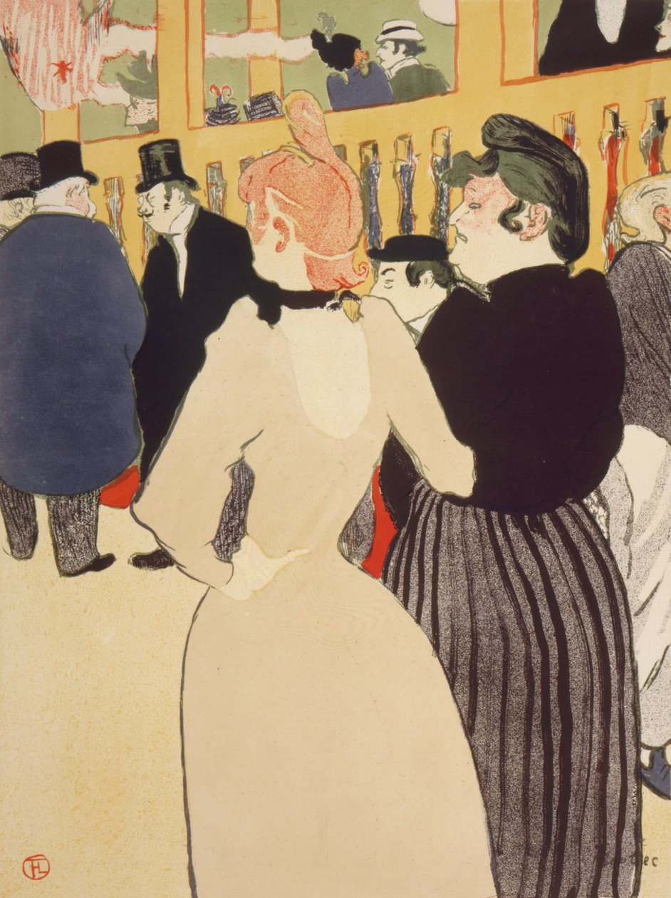W Moulin Rouge autorstwa Henri de Toulouse Lautrec