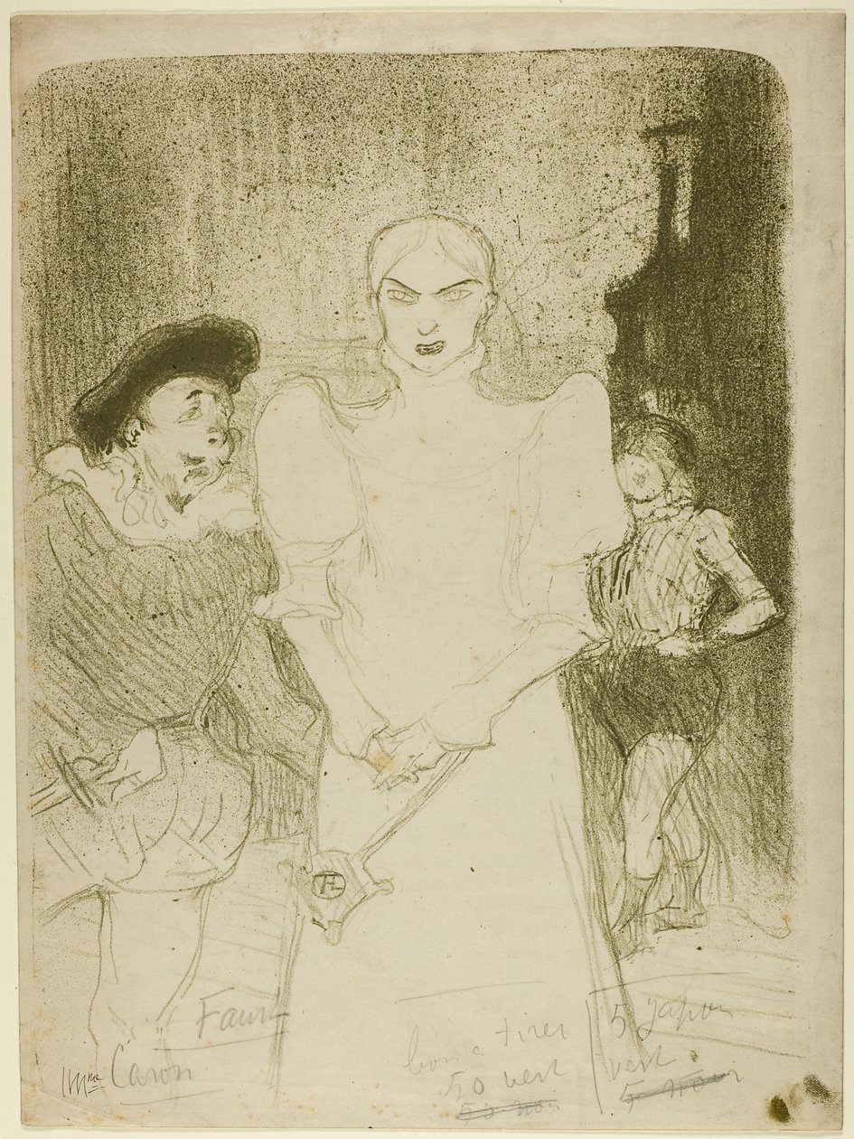 W operze: Madame Caron w Fauście autorstwa Henri de Toulouse-Lautrec