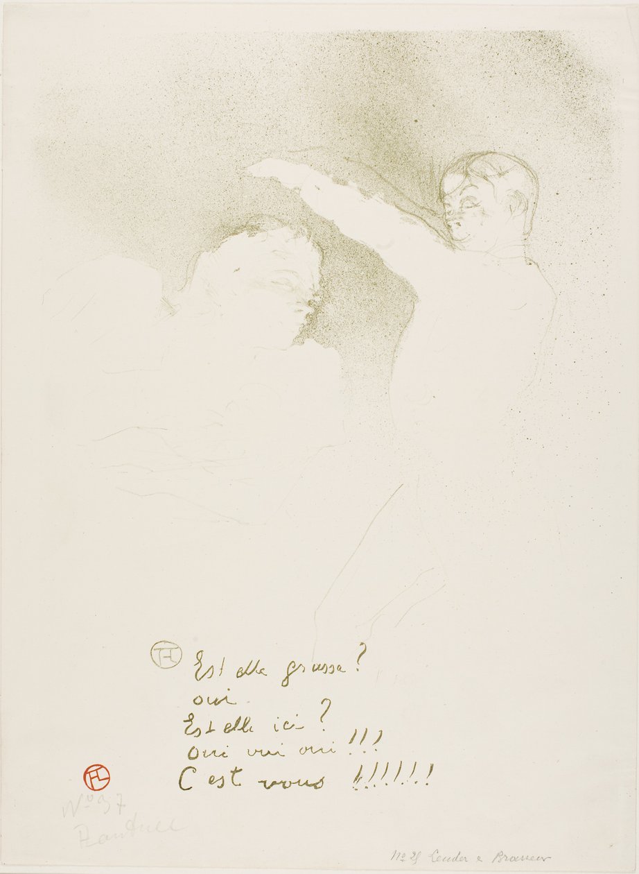 W odmianach: Mademoiselle Lender i Brasseur autorstwa Henri de Toulouse-Lautrec