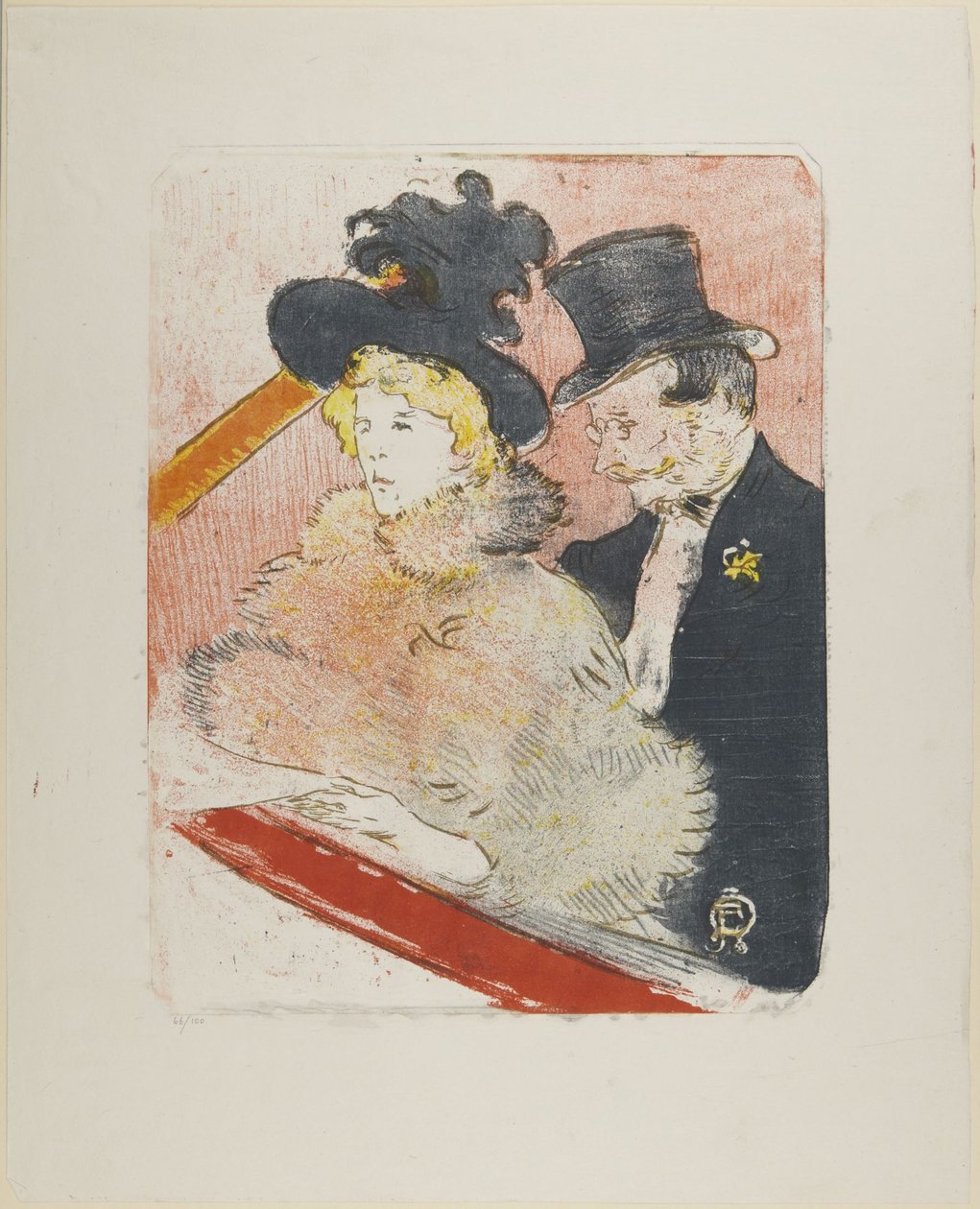 Na koncercie, 1896 autorstwa Henri de Toulouse-Lautrec
