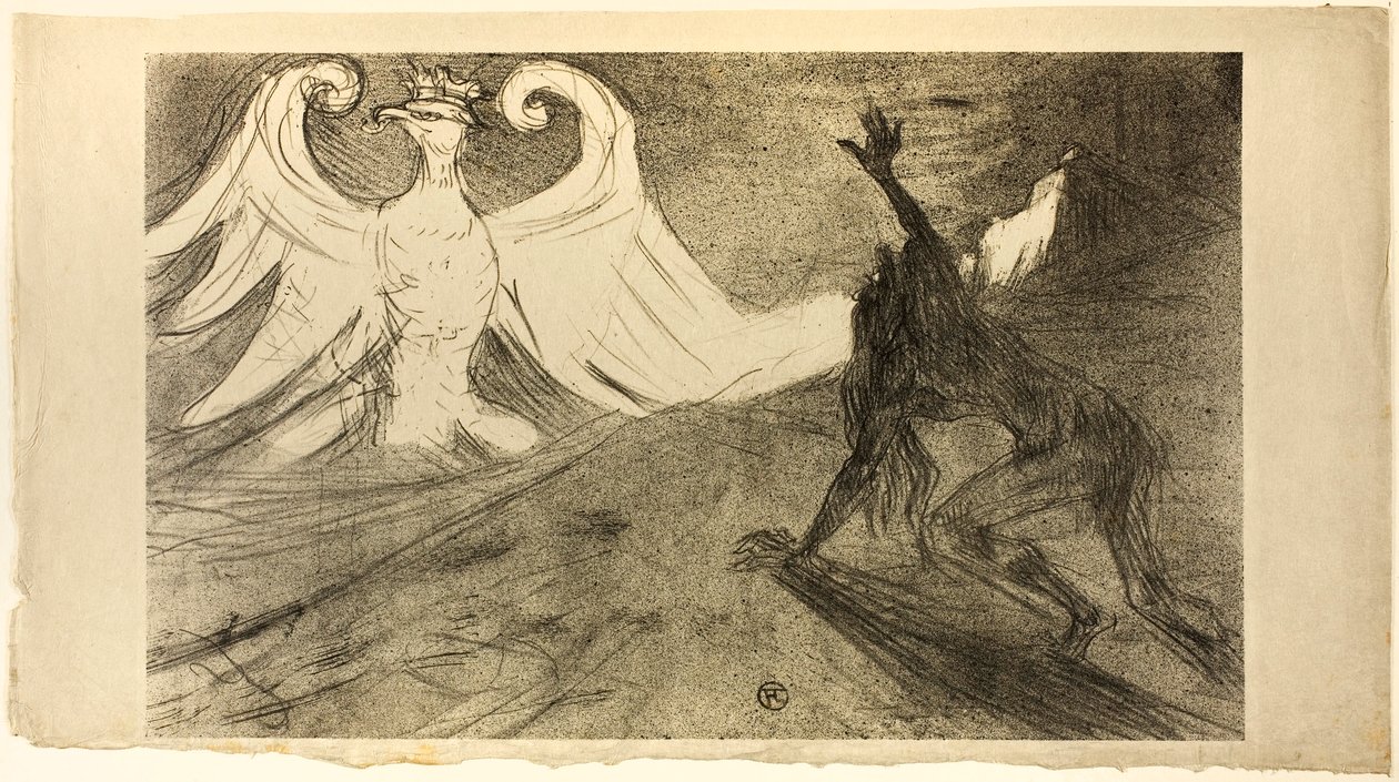 U stóp Synaju, odrzucona okładka autorstwa Henri de Toulouse-Lautrec