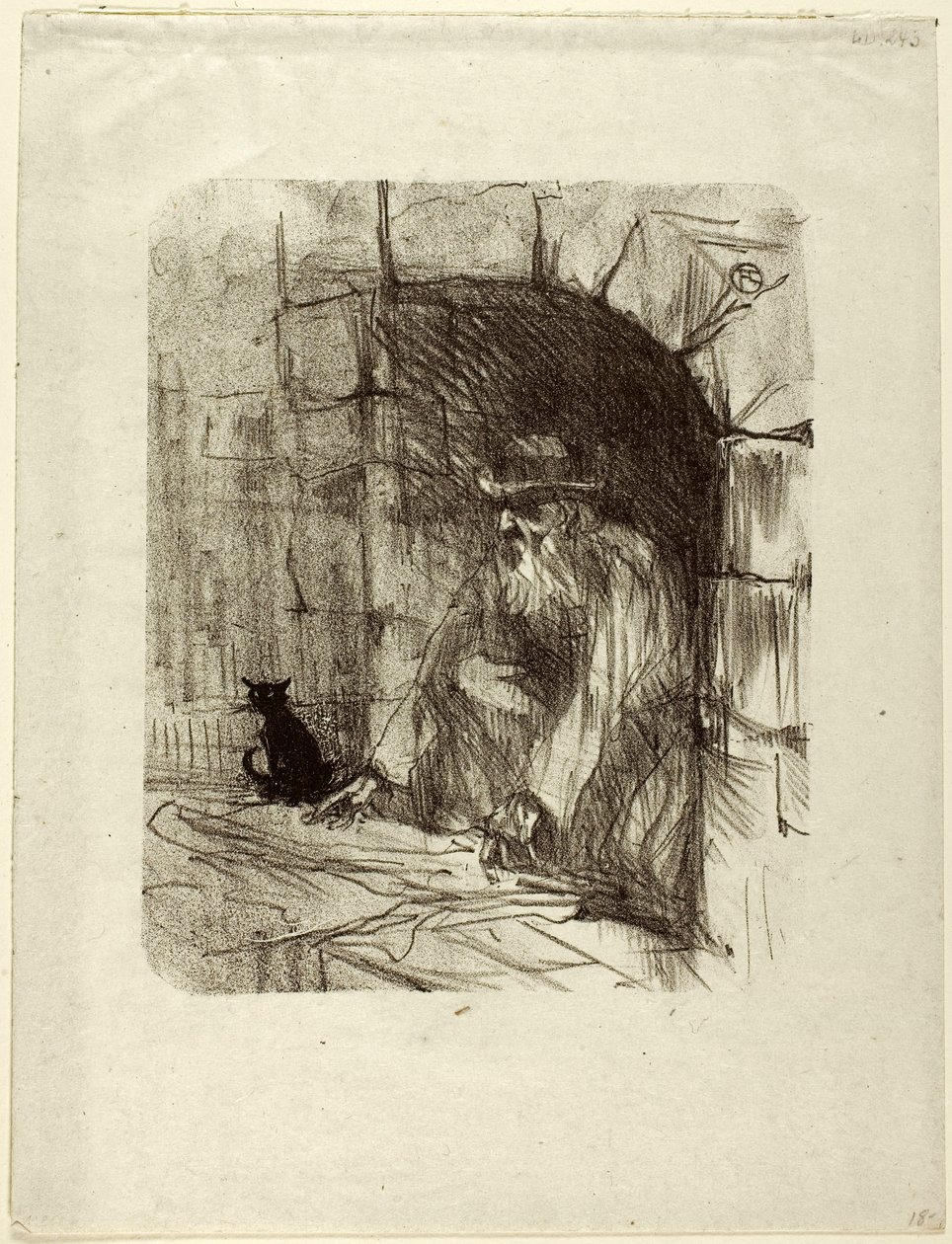 Back Room sklepu w Krakowie, od Au Pied du Sinaï autorstwa Henri de Toulouse-Lautrec