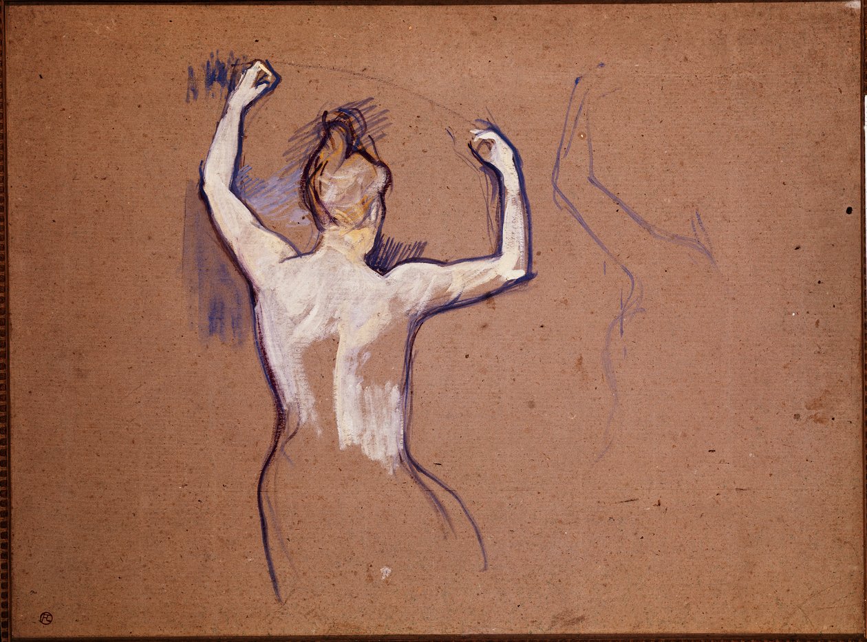 Ballet de Papa Chrysantheme (Studium dla jednego z prezentowanych tancerzy) autorstwa Henri de Toulouse Lautrec