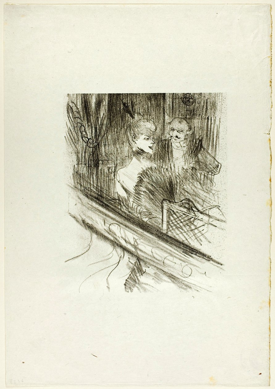 Baron Moïse, loża, z Au Pied du Sinaï autorstwa Henri de Toulouse-Lautrec