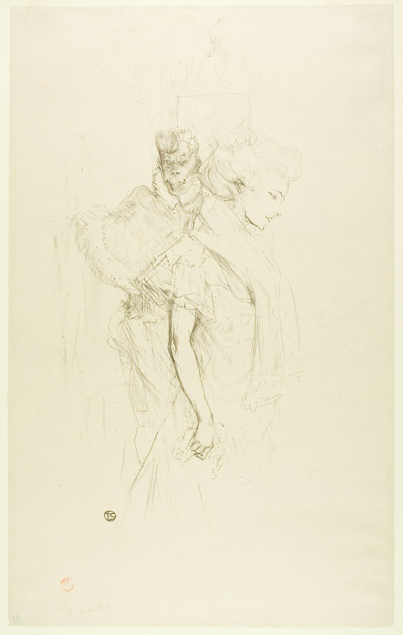 Biały i czarny autorstwa Henri de Toulouse-Lautrec