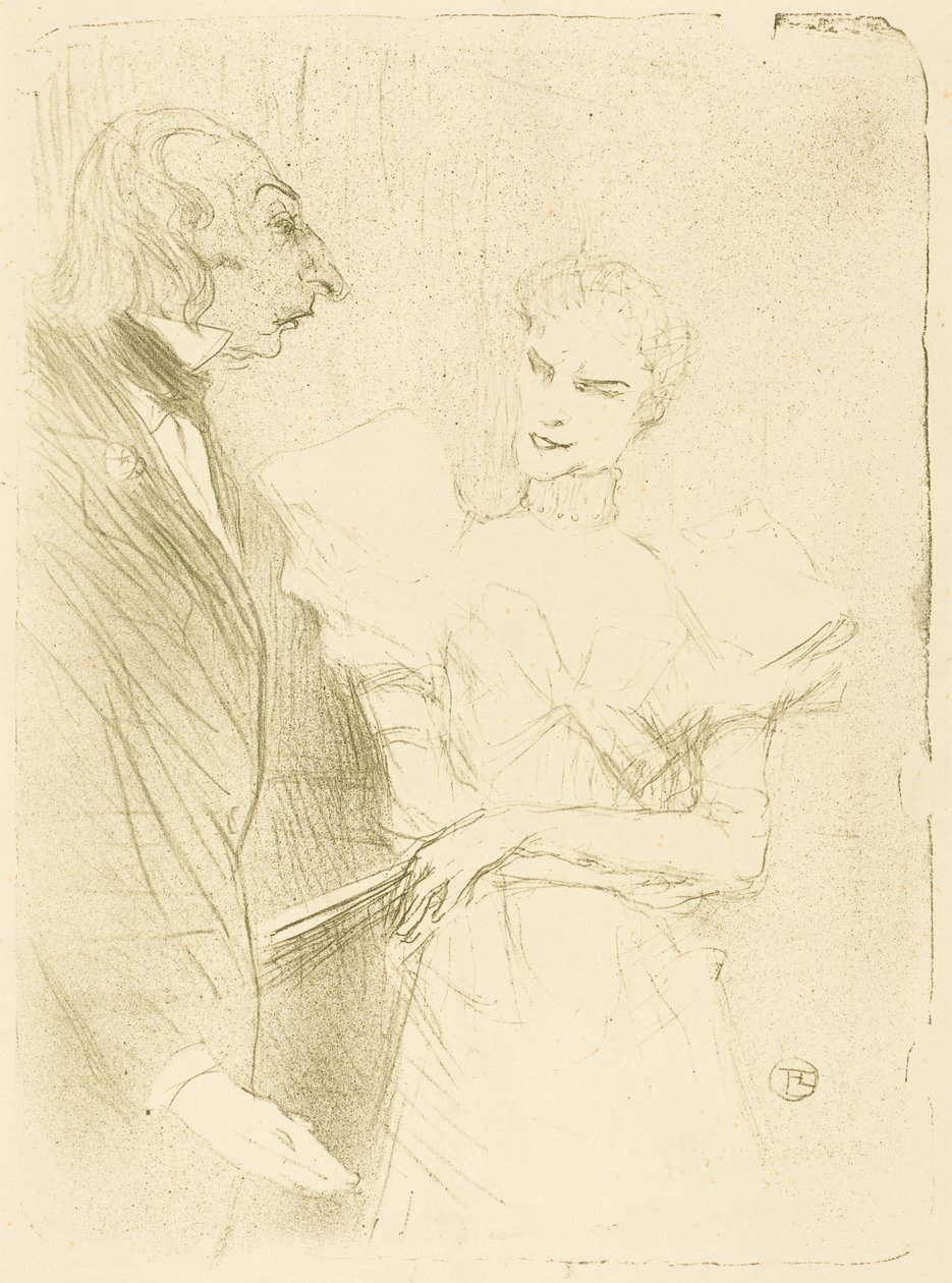 Brandès i Leloir w „Cabotins” autorstwa Henri de Toulouse-Lautrec