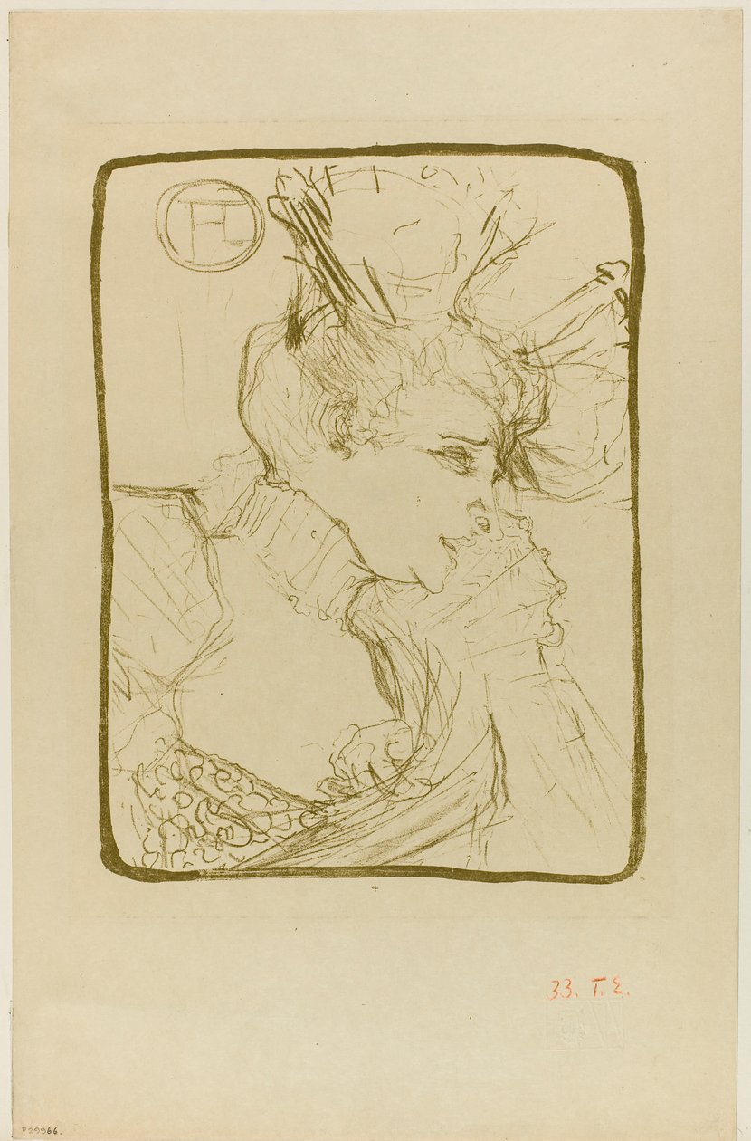 Popiersie Mademoiselle Marcelle Lender autorstwa Henri de Toulouse-Lautrec