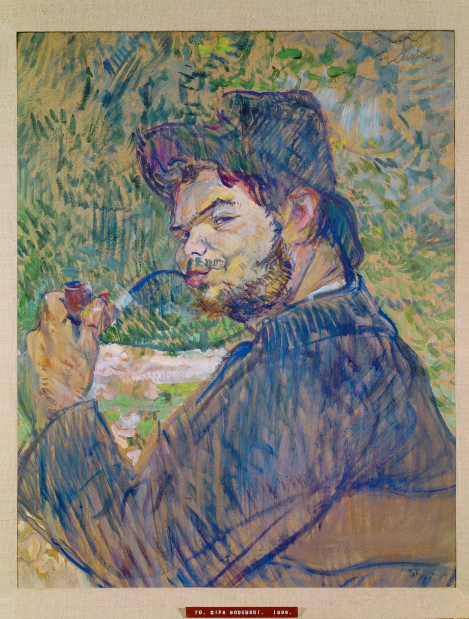 Cipa Godebski, brat Misi Godebskiej, muza i modelka, żona Tadee Natansona autorstwa Henri de Toulouse-Lautrec
