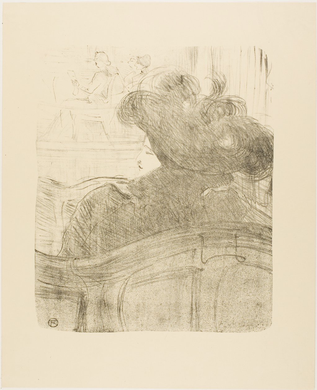 Cléo de Mérode, z Trzynastu Litografii autorstwa Henri de Toulouse-Lautrec