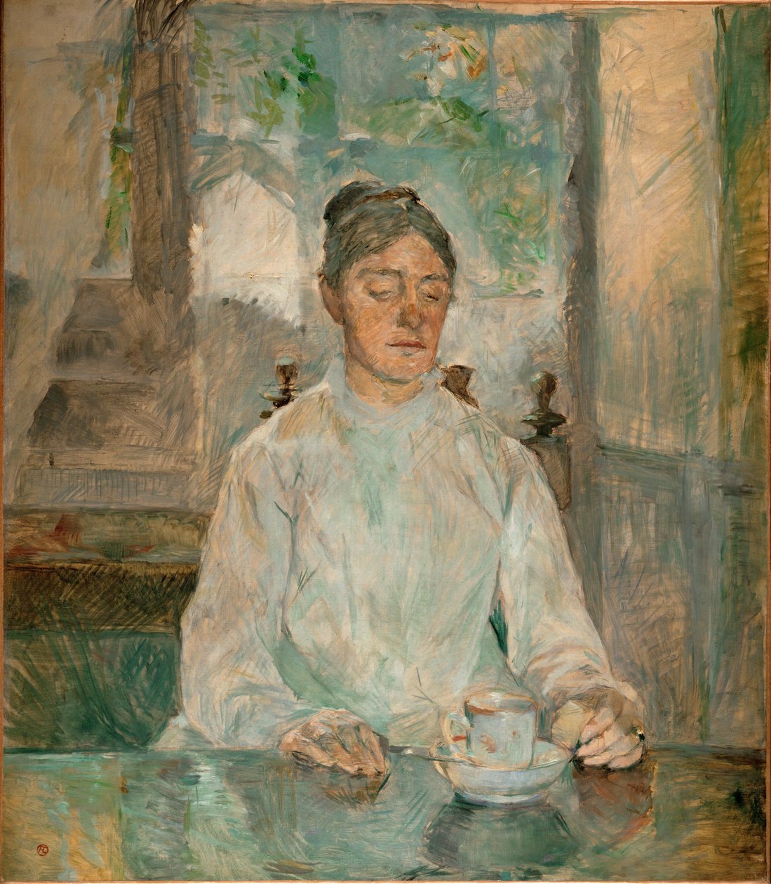 Comtesse Adele-Zoe de Toulouse-Lautrec, matka artysty ... (olej na płótnie) autorstwa Henri de Toulouse-Lautrec