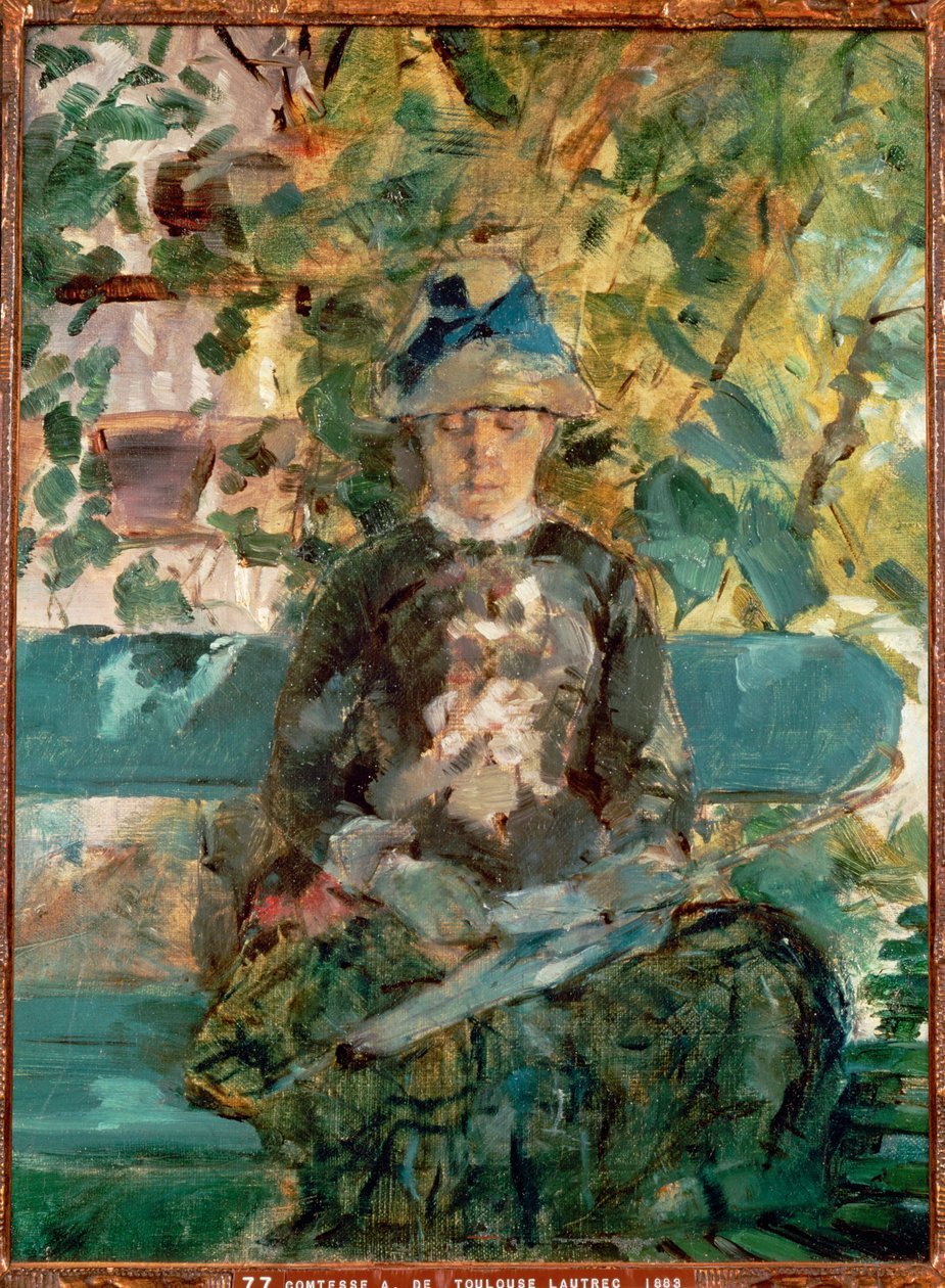 Hrabina Adele-Zoe de Toulouse-Lautrec, matka artysty autorstwa Henri de Toulouse-Lautrec