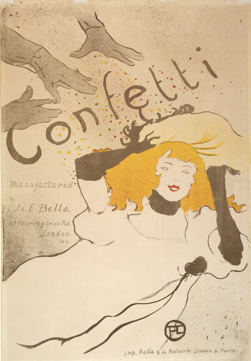 Konfetti autorstwa Henri de Toulouse-Lautrec