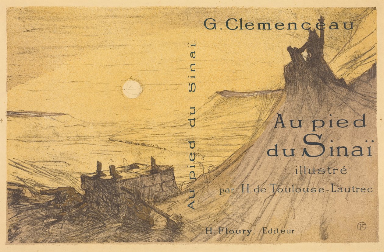 Umschlag für "Au pied du Sinaï" autorstwa Henri de Toulouse-Lautrec