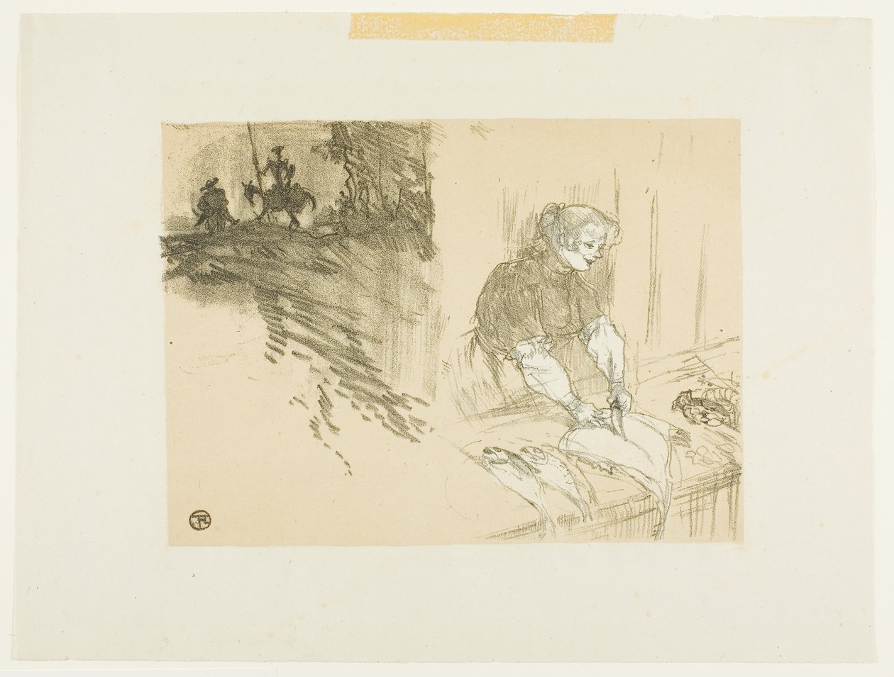 Pokrowiec na Les Courtes Joys autorstwa Henri de Toulouse-Lautrec