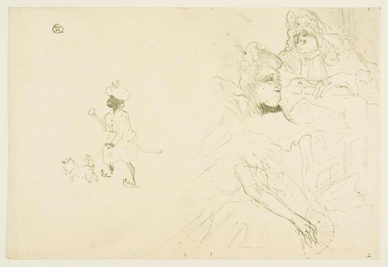 Okładka dla przykładu zakochanej Ninon de Lenclos autorstwa Henri de Toulouse-Lautrec