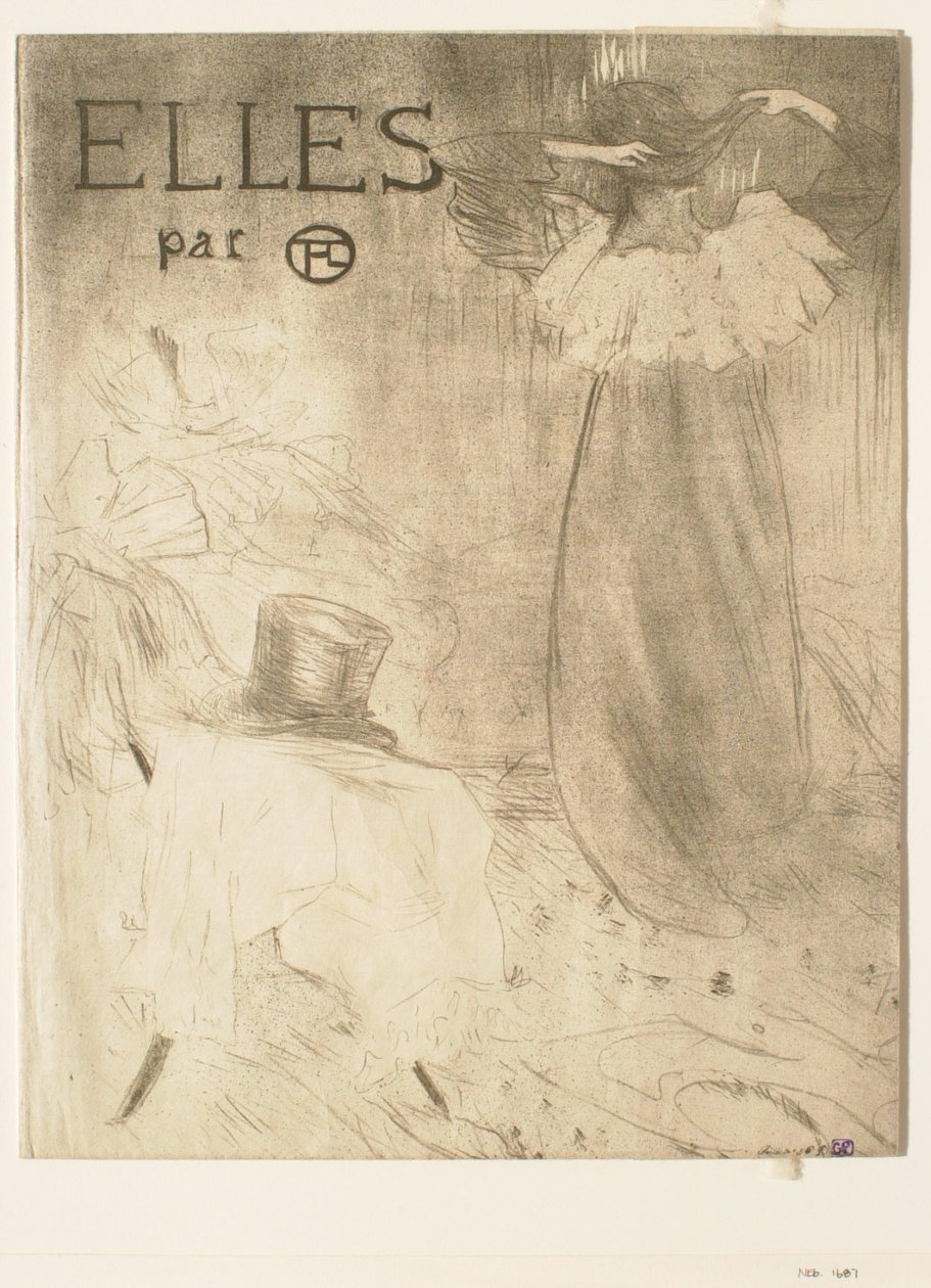 Okładka z portfolio „Elles” autorstwa Henri de Toulouse-Lautrec