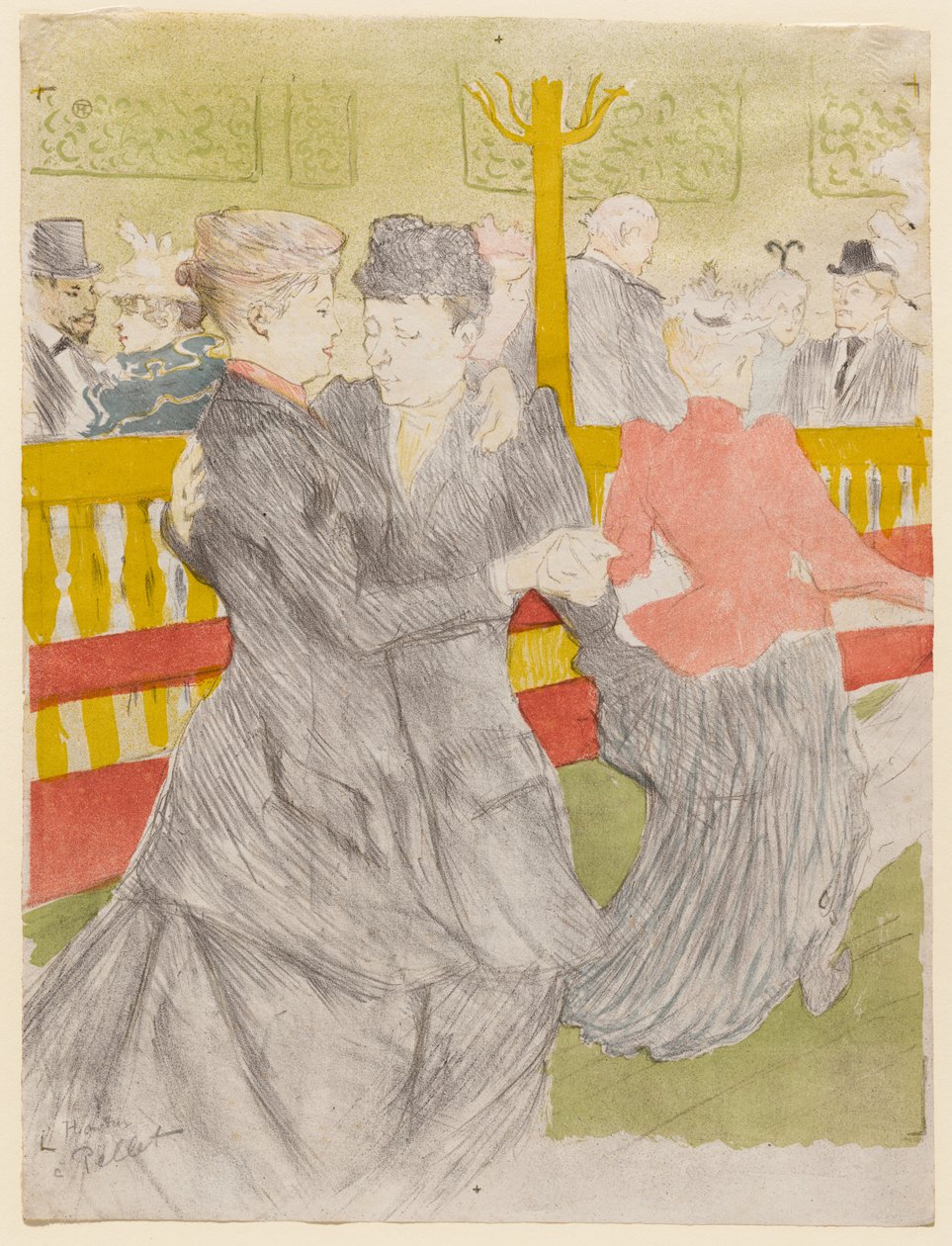 Taniec w Moulin Rouge autorstwa Henri de Toulouse-Lautrec