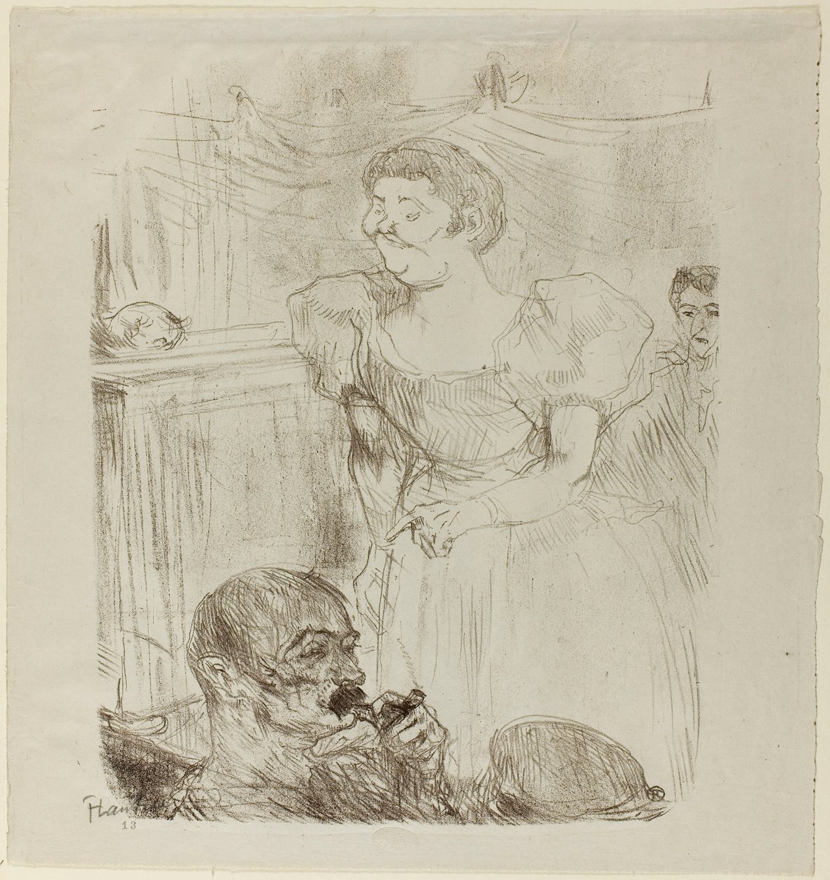 Di ti Fellow, angielska piosenkarka w kawiarni-koncercie autorstwa Henri de Toulouse-Lautrec