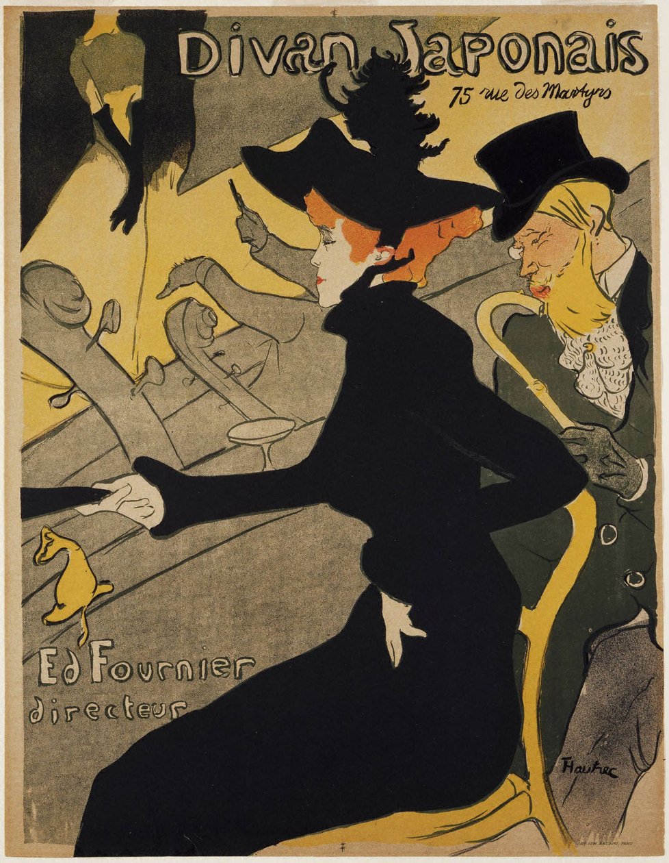 Divan Japonais autorstwa Henri de Toulouse-Lautrec