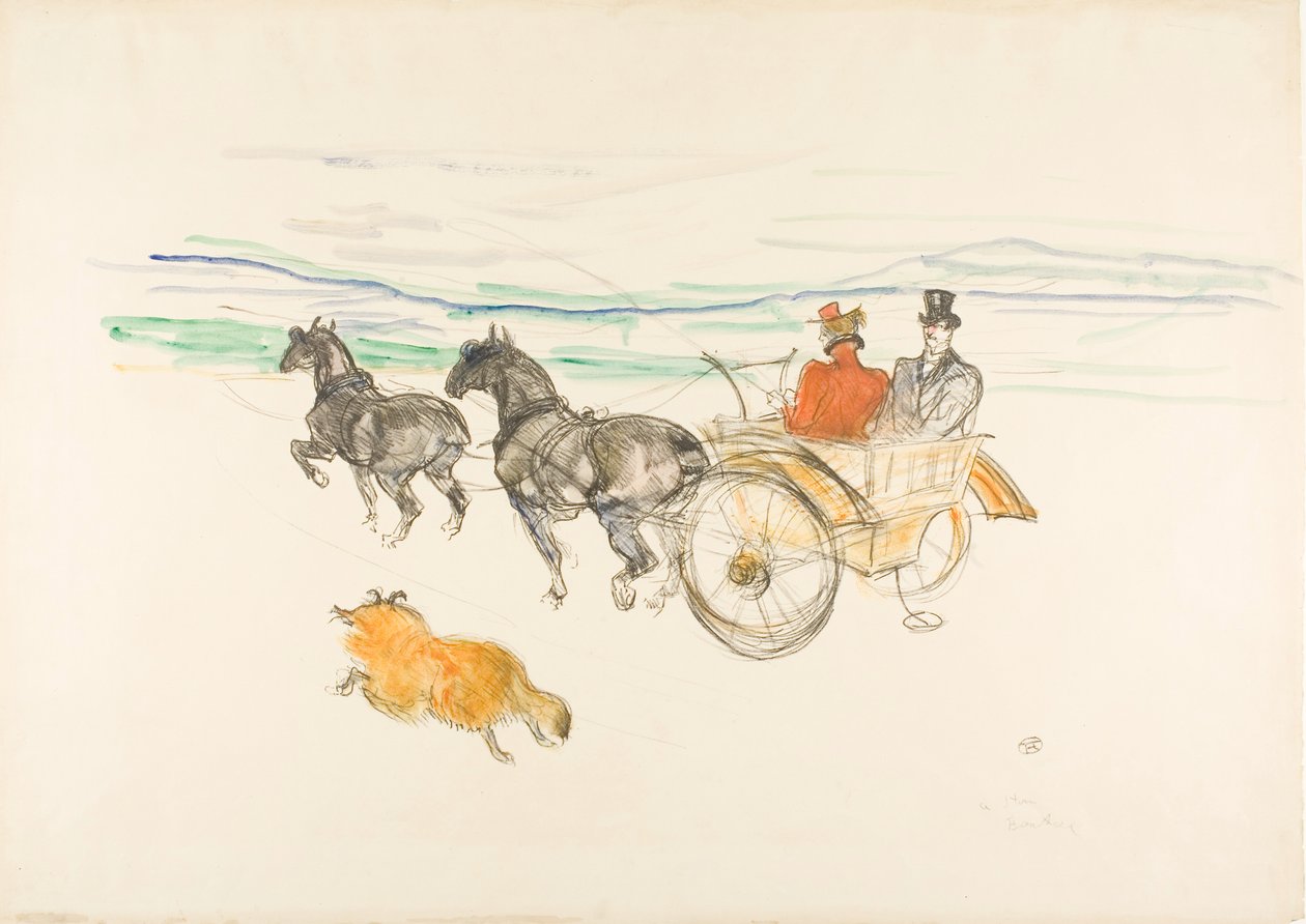 Podwójna uprząż autorstwa Henri de Toulouse-Lautrec