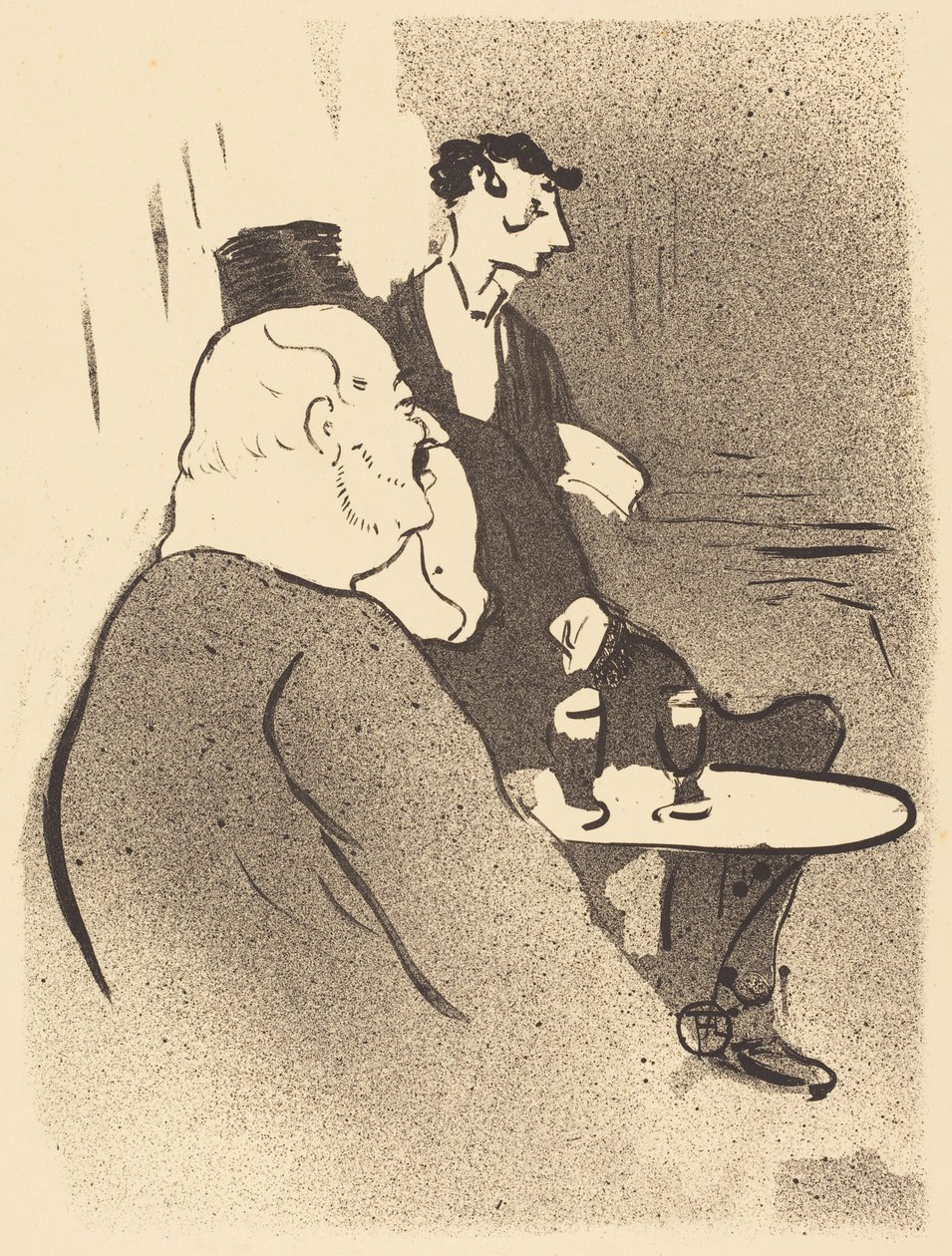 Ducarre w klubie „Les Ambassadeurs” (Ducarre w klubie „Les Ambassadeurs”) autorstwa Henri de Toulouse-Lautrec