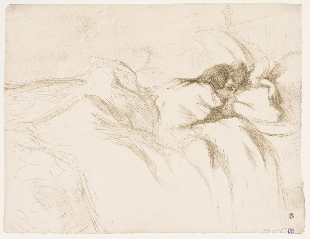 Elles: śpiąca kobieta autorstwa Henri de Toulouse-Lautrec