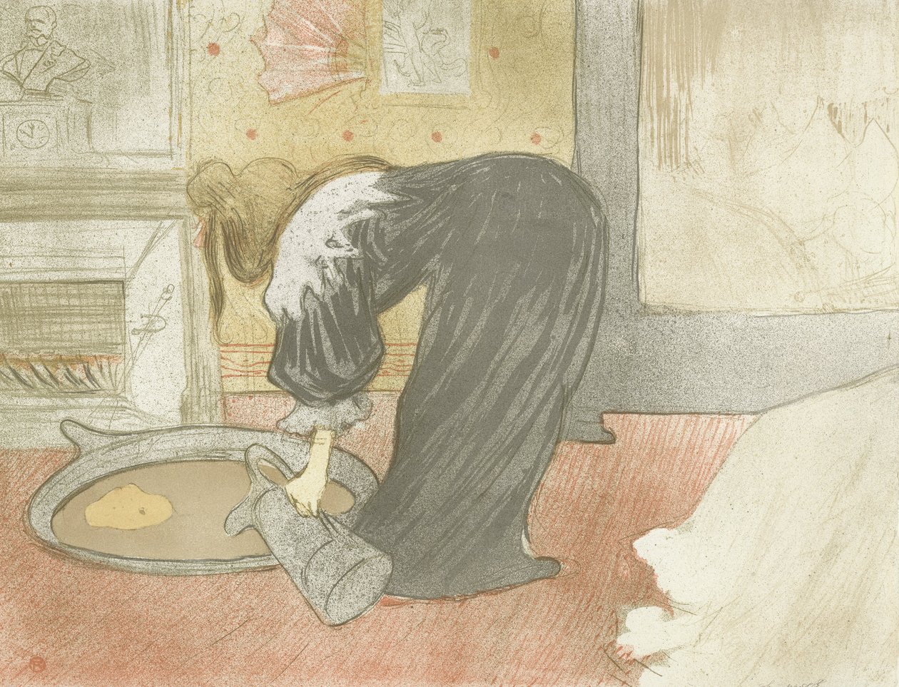 Elles: Kobieta przy wannie autorstwa Henri de Toulouse-Lautrec