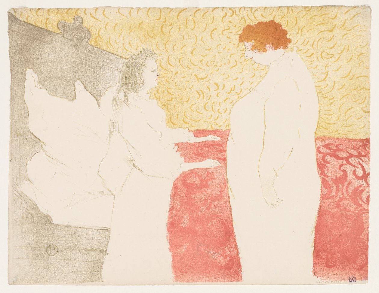 Elles: Kobieta w łóżku autorstwa Henri de Toulouse-Lautrec