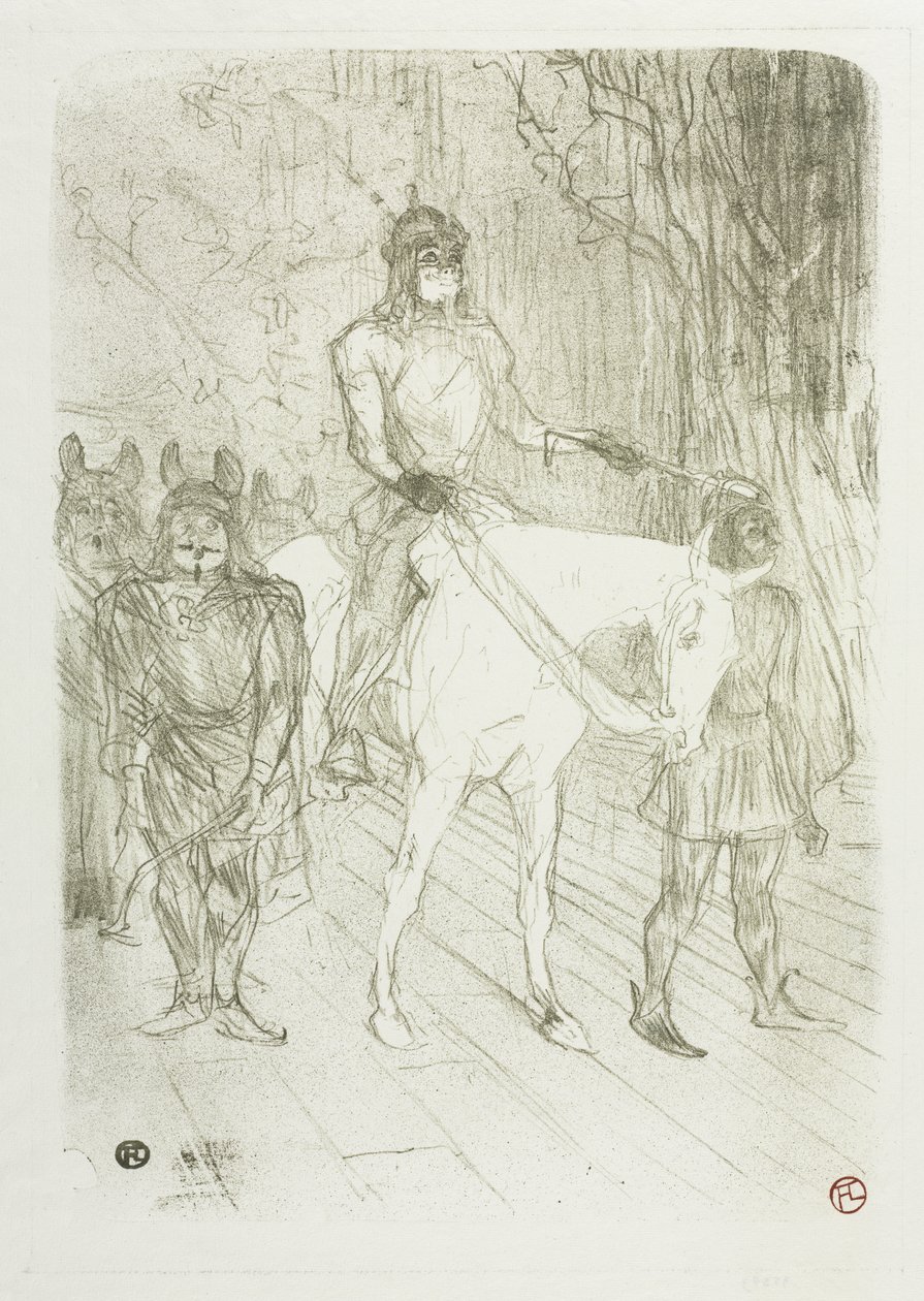 Wejście Brasseura w Chilpéric autorstwa Henri de Toulouse-Lautrec