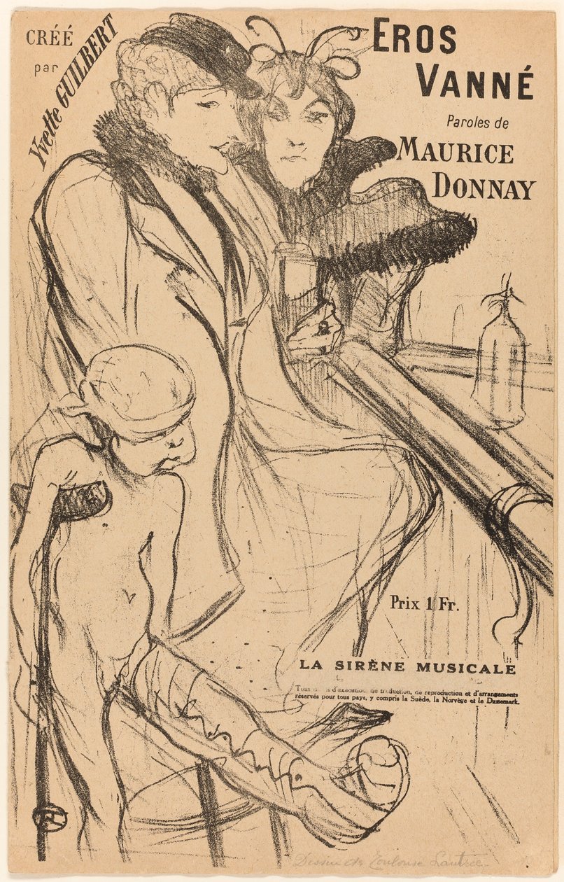 eros vanne autorstwa Henri de Toulouse-Lautrec