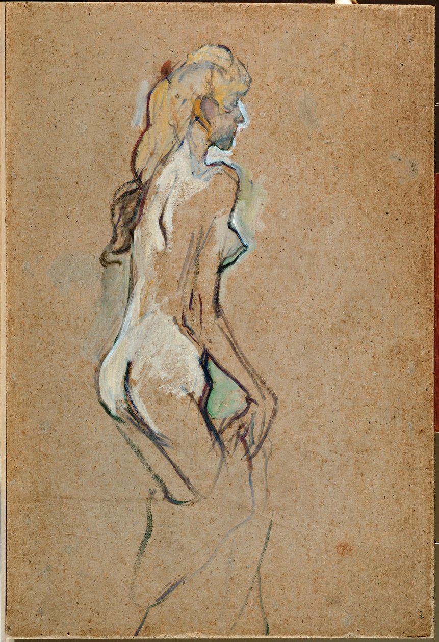 Fillette nue - Naga dziewczyna autorstwa Henri de Toulouse-Lautrec