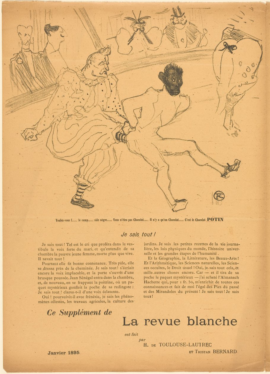 Footit und Chocolat (Footit et Chocolat) [linkes Recto] autorstwa Henri de Toulouse-Lautrec