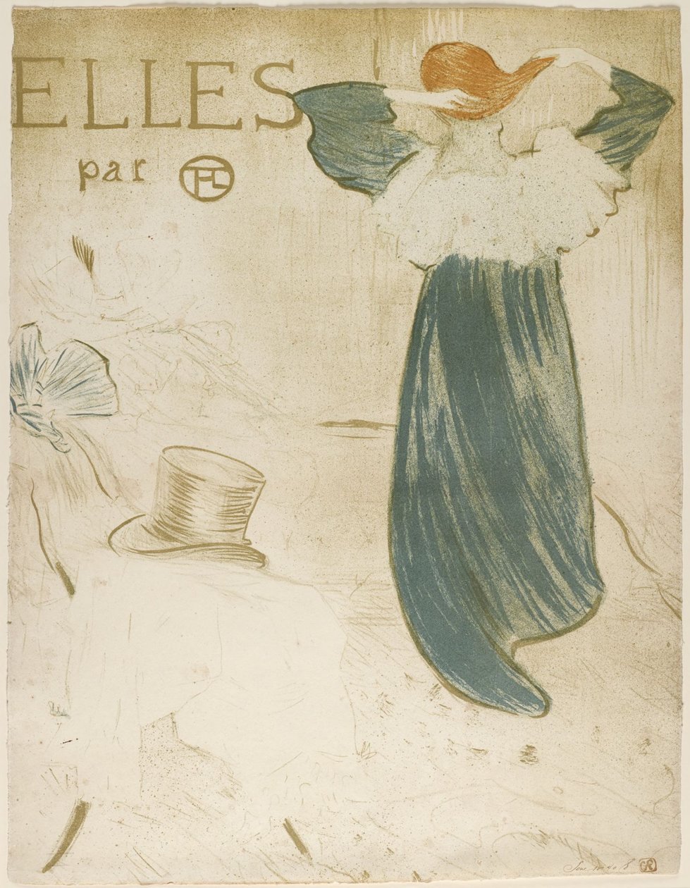 Frontispis do albumu „Elles” autorstwa Henri de Toulouse-Lautrec