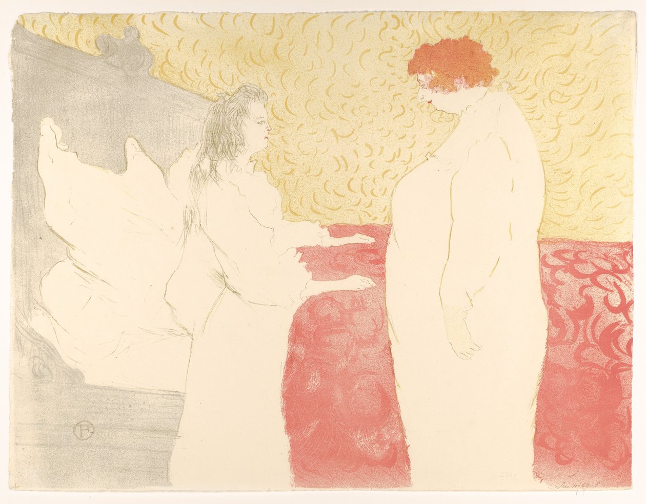Aufstehen, aus "Elles" autorstwa Henri de Toulouse-Lautrec