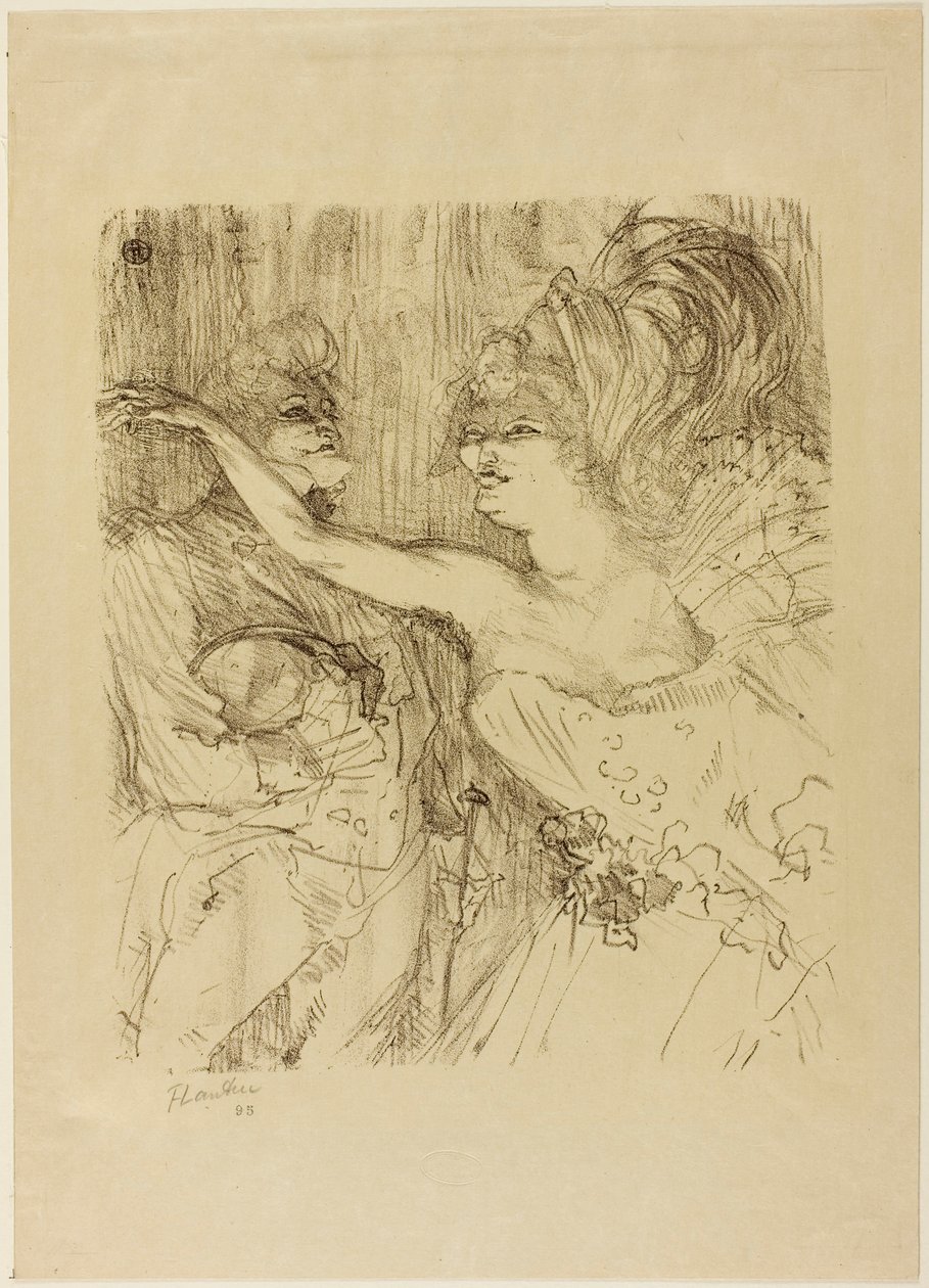 Guy i Mealy w „Paris qui Marche” autorstwa Henri de Toulouse-Lautrec