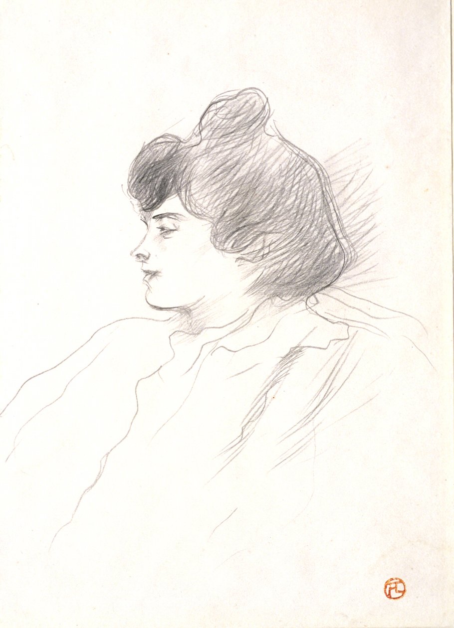 Głowa kobiety autorstwa Henri de Toulouse-Lautrec