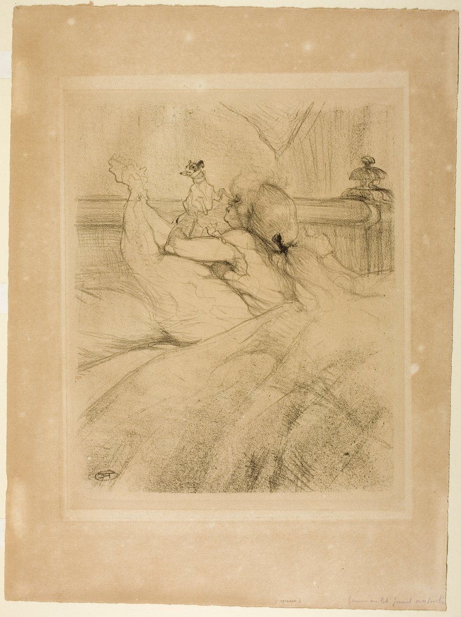 W łóżku autorstwa Henri de Toulouse-Lautrec