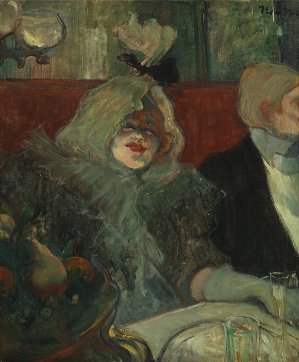 W prywatnej jadalni (W Rat Mort), ok. 1899 (olej na płótnie) (patrz także 5848190) autorstwa Henri de Toulouse Lautrec
