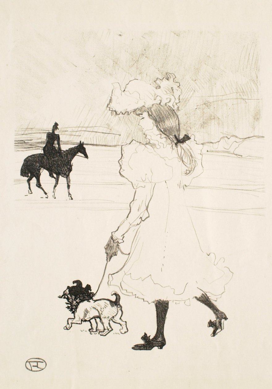 W Lasku Bulońskim (W lesie) autorstwa Henri de Toulouse-Lautrec