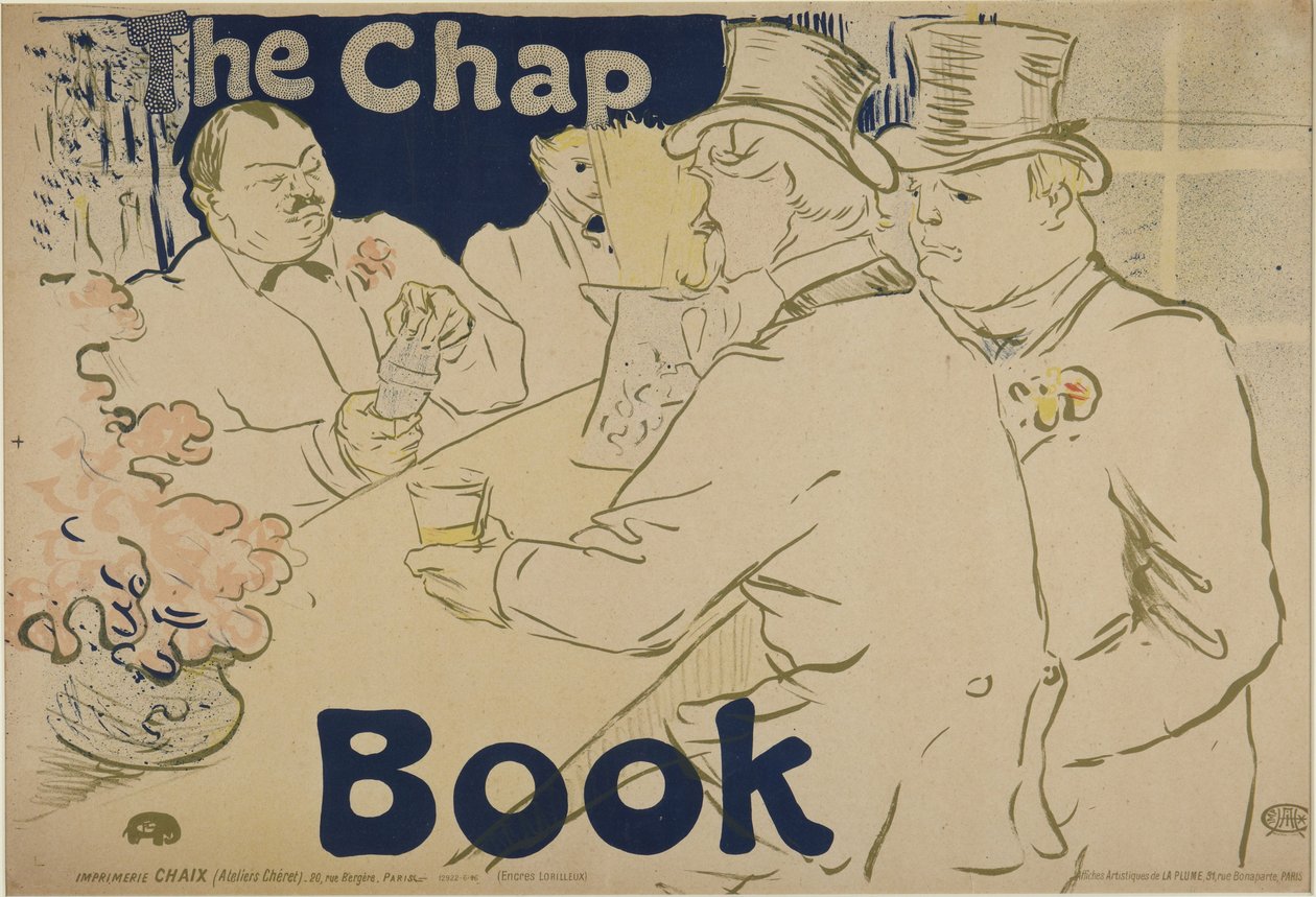 Bar irlandzko-amerykański, Rue Royale — „The Chapbook” autorstwa Henri de Toulouse-Lautrec