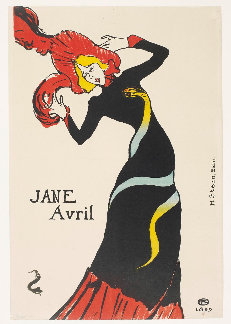 Jane Avril autorstwa Henri de Toulouse-Lautrec
