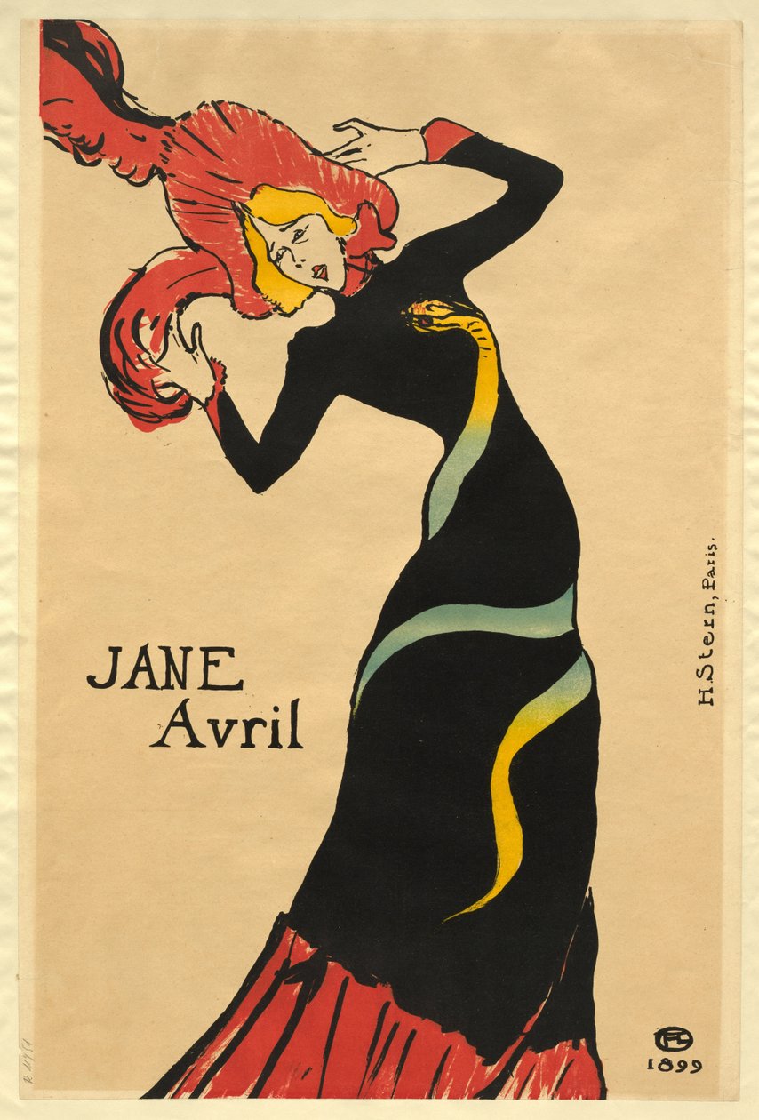 Jane Avril autorstwa Henri de Toulouse-Lautrec