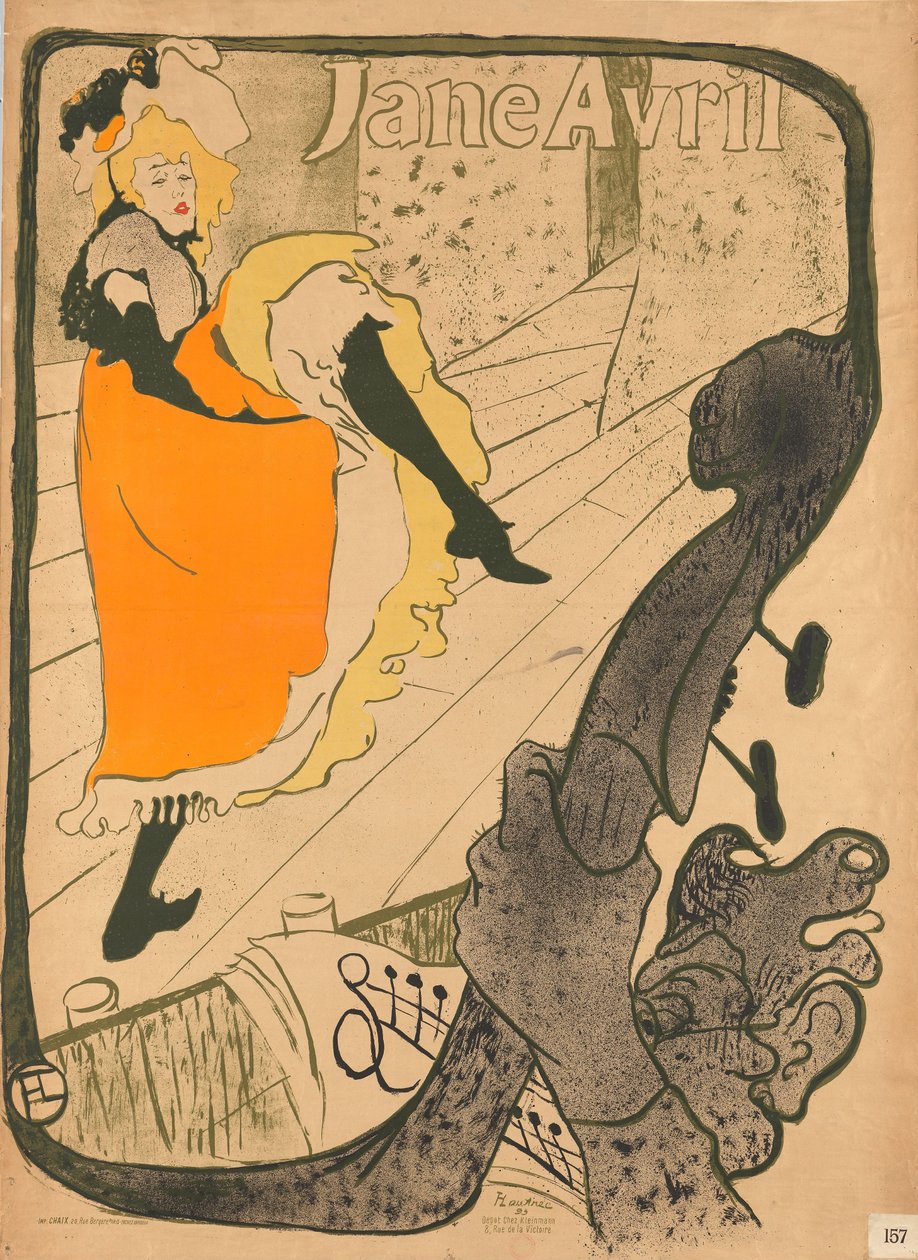 Jane Avril autorstwa Henri de Toulouse-Lautrec