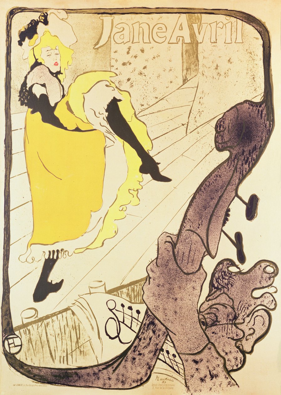 Jane Avril autorstwa Henri de Toulouse Lautrec