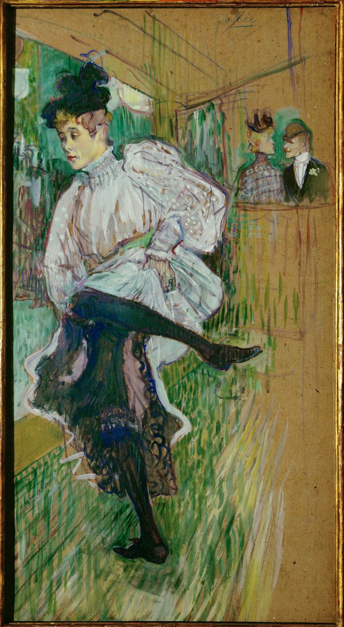 Jane Avril tańcząca autorstwa Henri de Toulouse-Lautrec